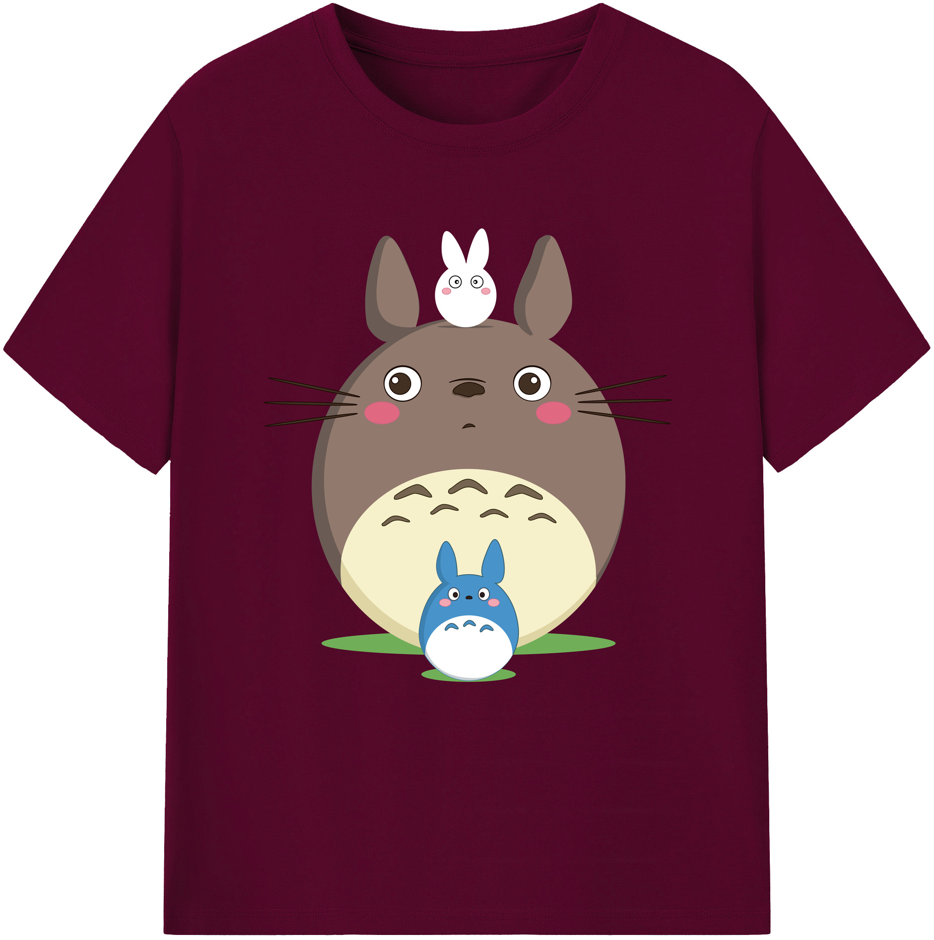 （画像用） となりのトトロ 草壁メイ 草壁サツキ My Neighbor Totoro Satsuki Kusakabe Mei Kusakabe レディースカジュアルプリントTシャツ（綿100％）